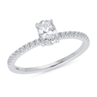 The Quinn - Oval Cut Diamond Ring