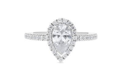 The Kiara - Pear Cut Diamond Ring