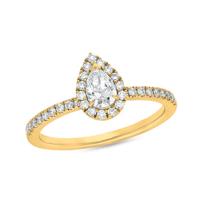 The Nora - Pear Cut Diamond Ring