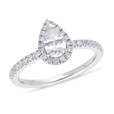 The Layla - Pear Cut Diamond Ring