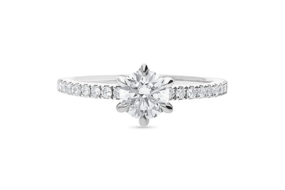 The Helena - Round Brilliant Cut Diamond Ring