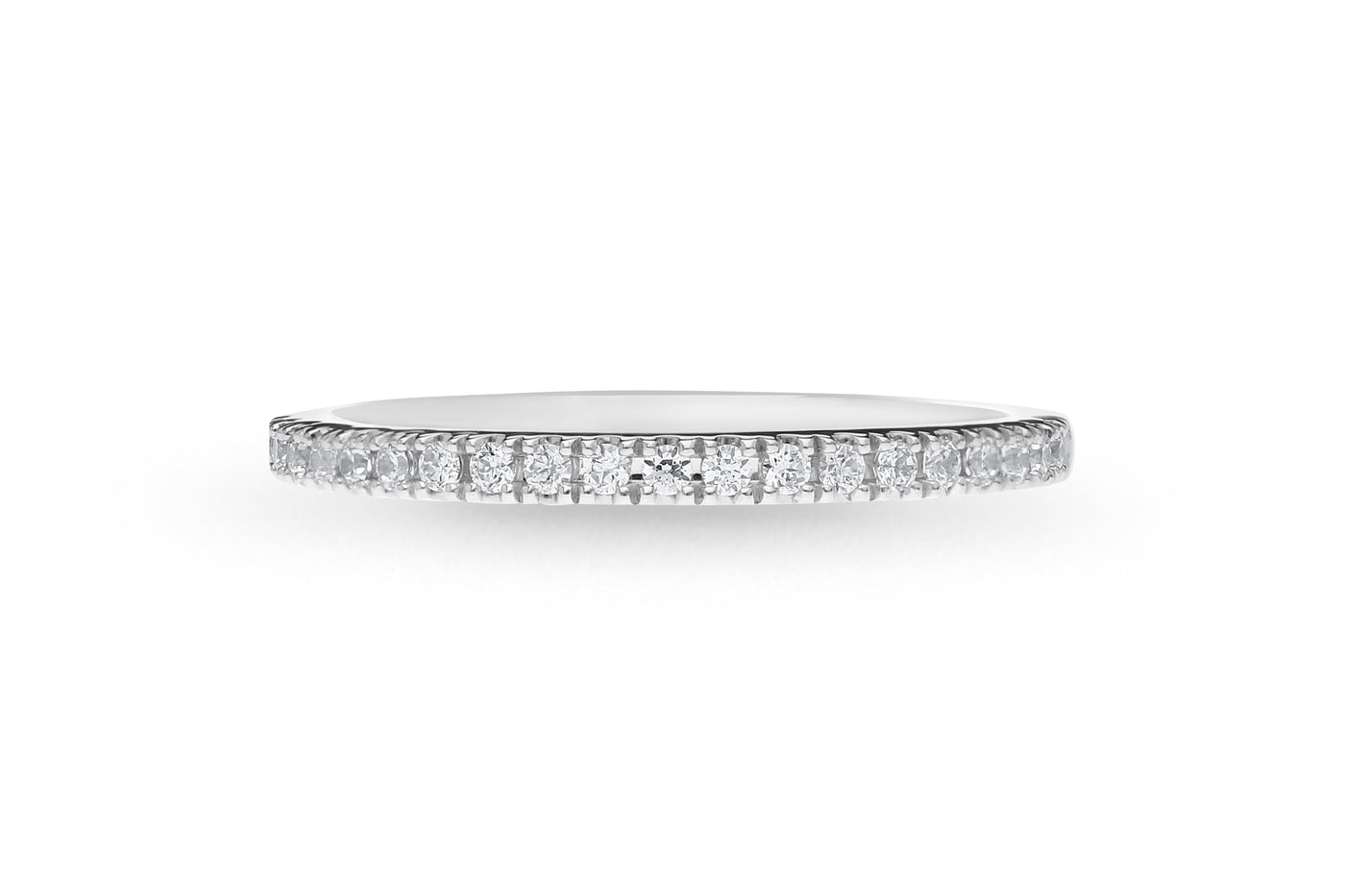 The Kendall - Round Brilliant Cut Diamond Band Ring