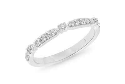 The Jessamine - Round Brilliant Cut Diamond Band Ring