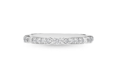 The Jessamine - Round Brilliant Cut Diamond Band Ring