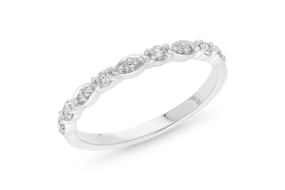 The Harlow - Round Brilliant Cut Diamond Band Ring