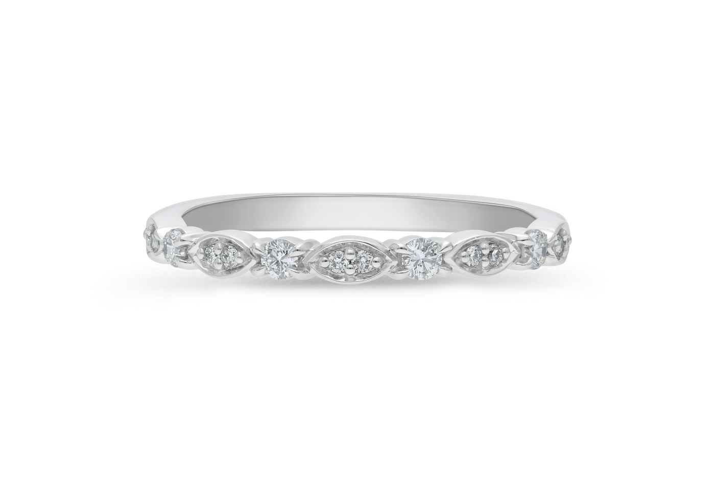 The Harlow - Round Brilliant Cut Diamond Band Ring