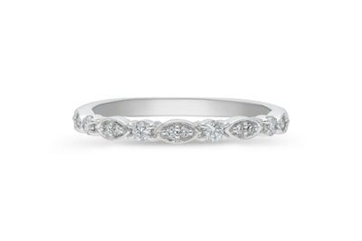 The Harlow - Round Brilliant Cut Diamond Band Ring