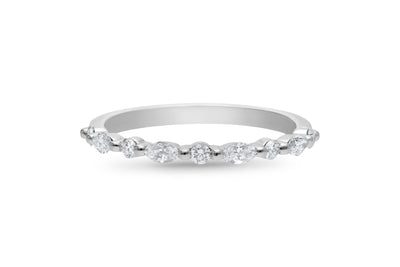 The Beatrice - Round Briiliant & Marquis Cut Diamond Band Ring