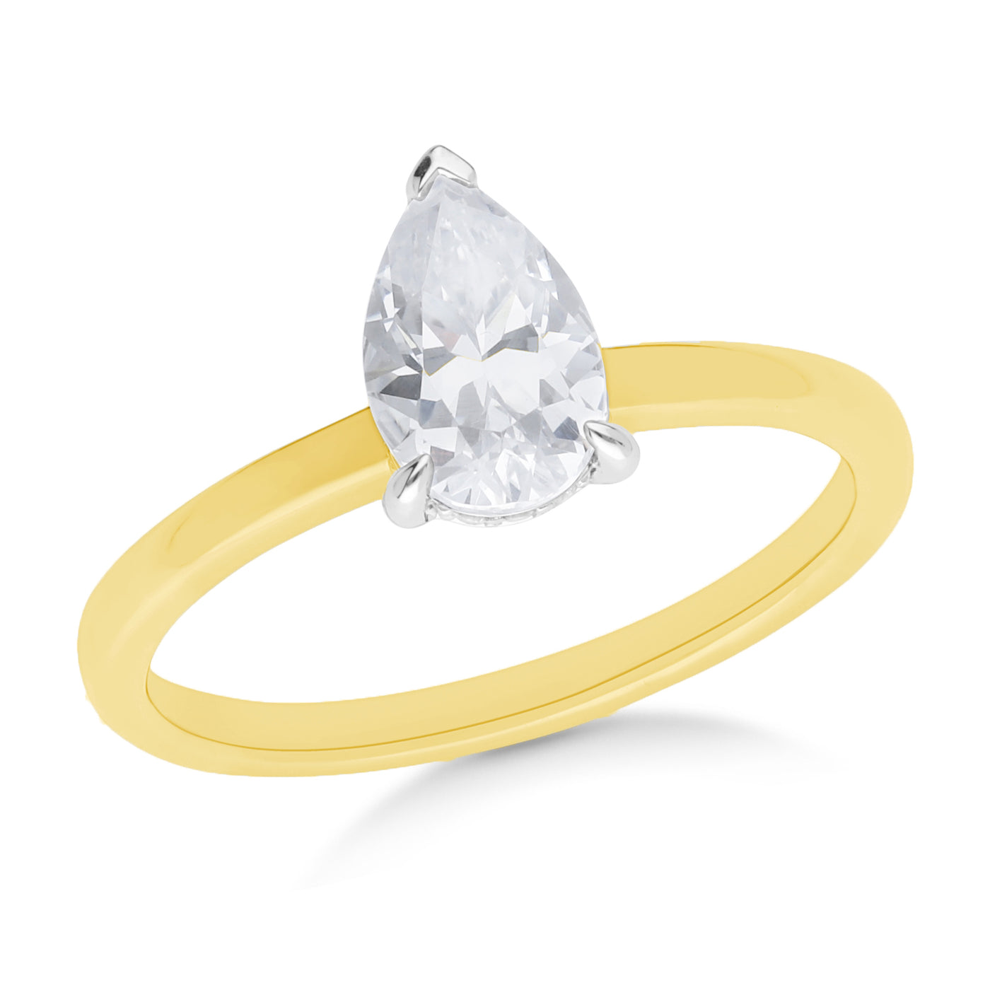 The Freya - Pear Cut Diamond Ring