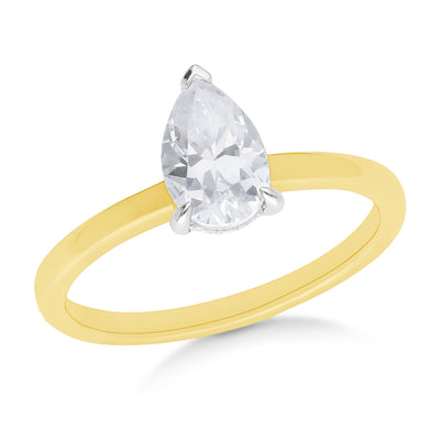 The Freya - Pear Cut Diamond Ring