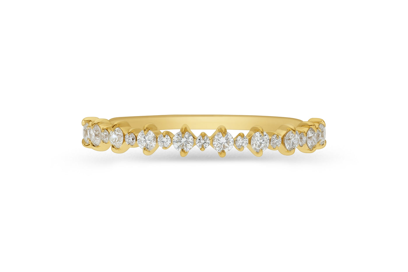The Selene - Round Brilliant Cut Diamond Band Ring