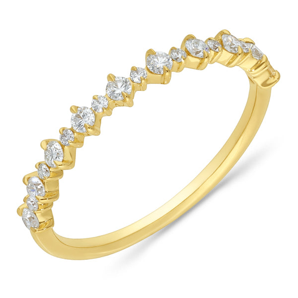 The Selene - Round Brilliant Cut Diamond Band Ring