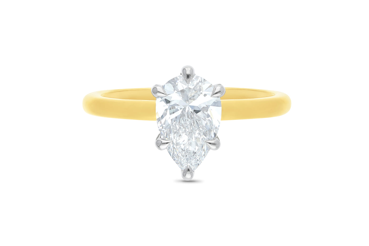 The Evelyn - Pear Cut Diamond Ring
