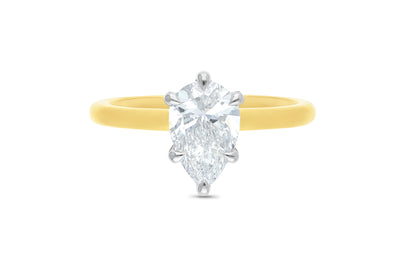 The Evelyn - Pear Cut Diamond Ring