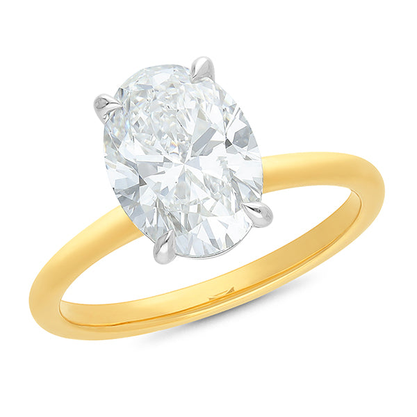 The Athena - Oval Brilliant Cut Diamond Ring