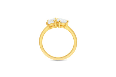 The Aria - Pear & Radiant Cut Toit Et Moi Diamond Ring