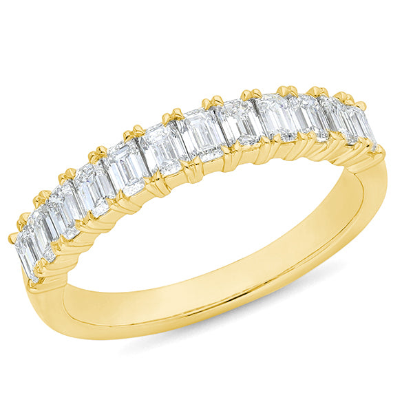 The Raquel - Radiant Cut Diamond Band Ring