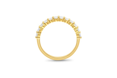 The Phoebe - Oval Cut Diamond Band Ring