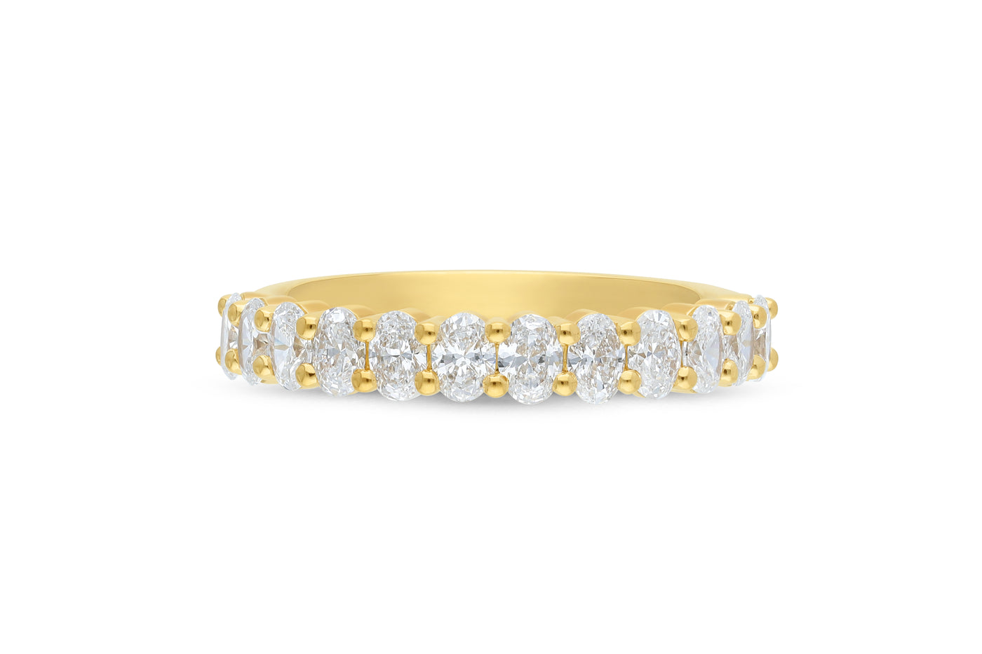 The Phoebe - Oval Cut Diamond Band Ring