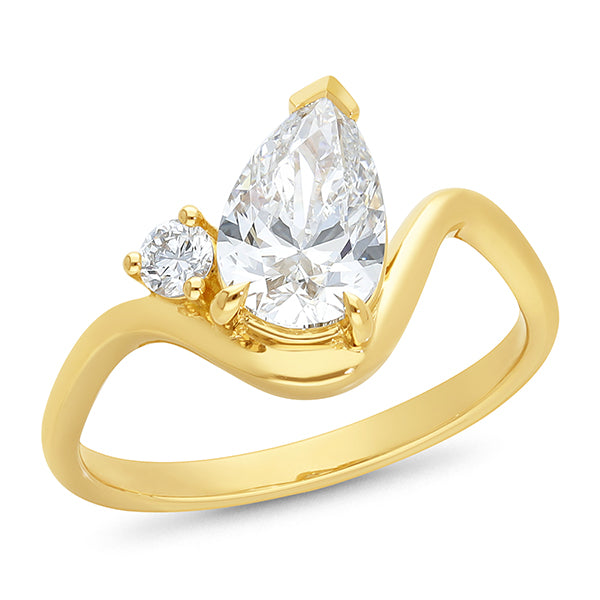 The Aurora - Contemporary Toit Et Moi Diamond Ring