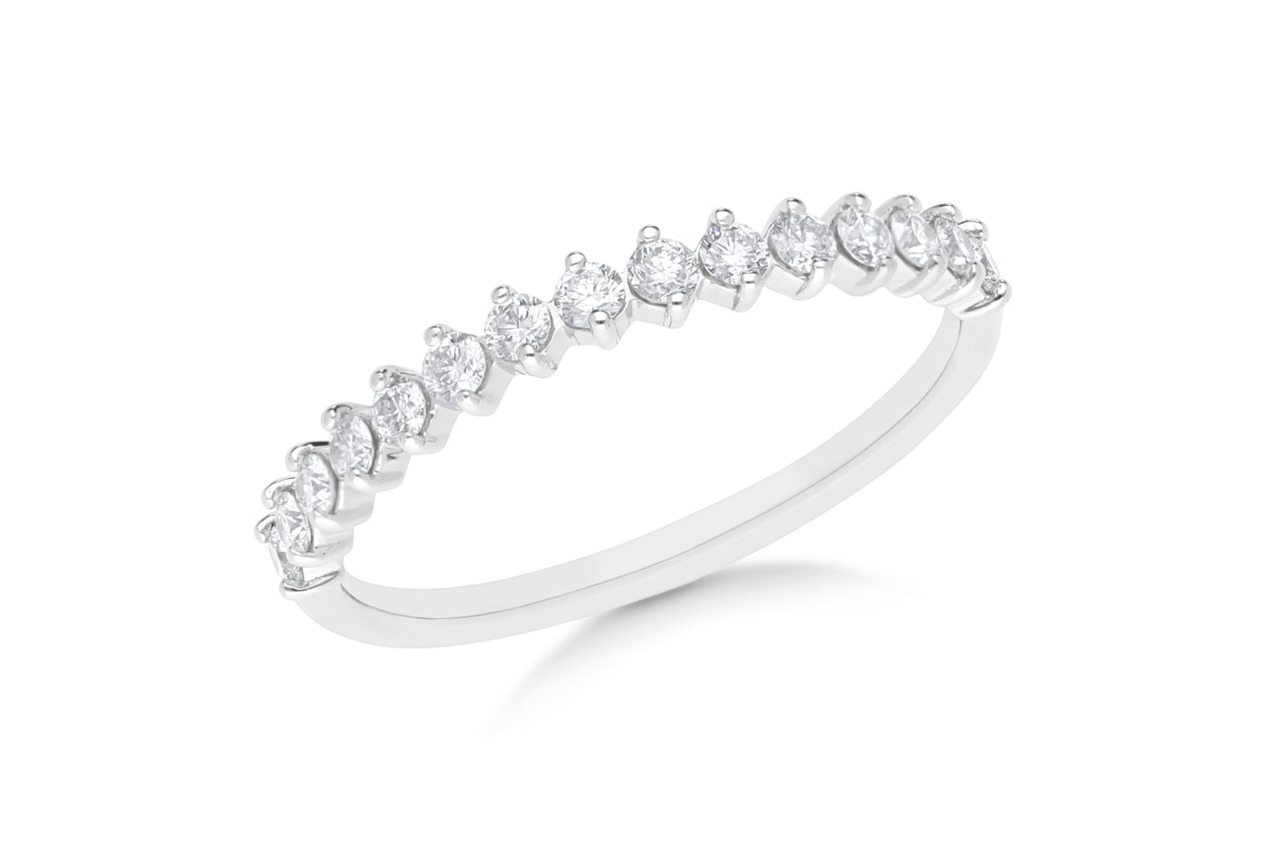 The Samantha - Round Brilliant Cut Diamond Band Ring