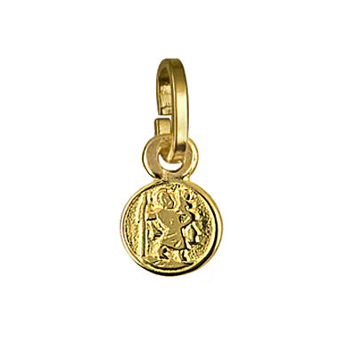 9ct YG Tiny St Christopher