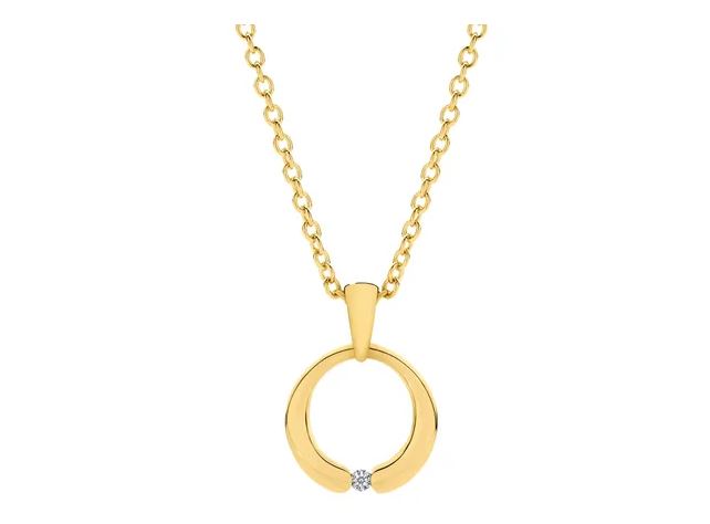 Diamond pendant - 9ct YG