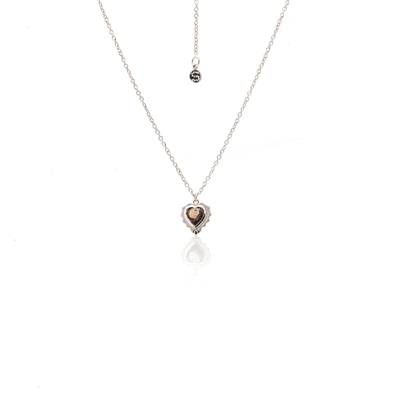 Amour / Necklace / Smokey Quartz + Silver