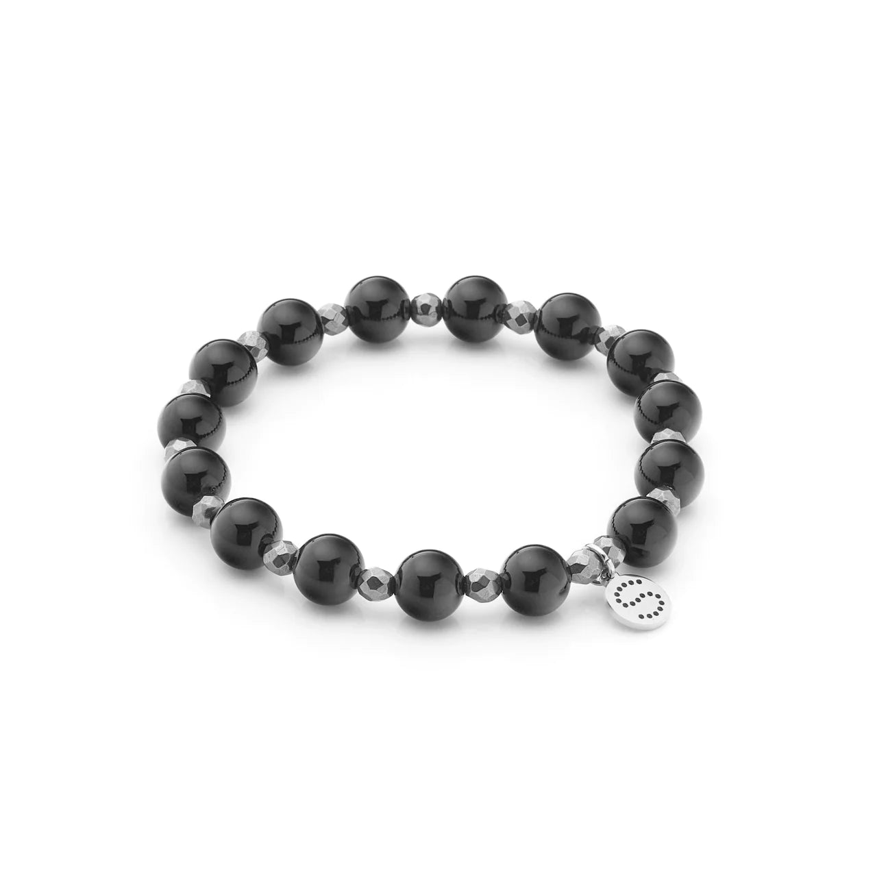 Aurora / Bracelet / Black Onyx + Silver