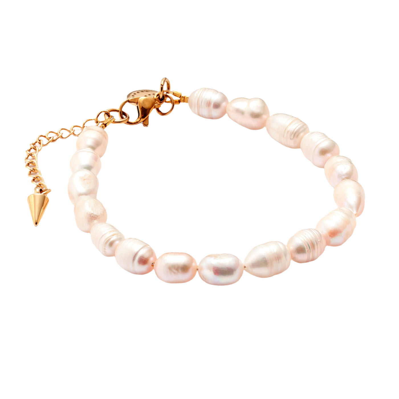 Men's Edit / Blanc / Bracelet / Pearl + Gold