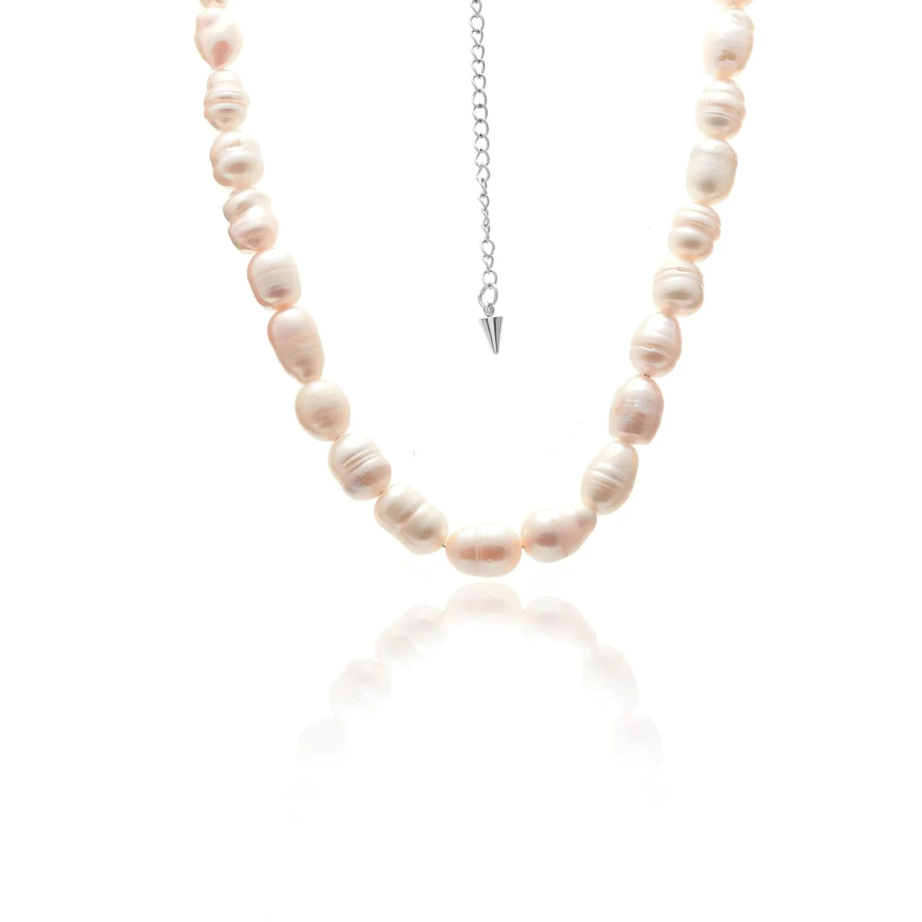 Blanc / Necklace / Pearl + Stainless Steel