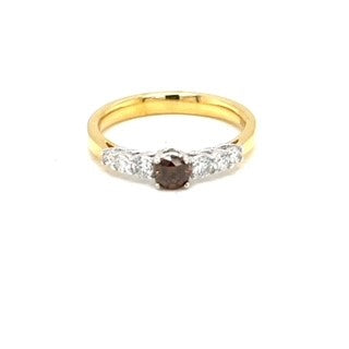 Chocolate Diamond & Diamond ring