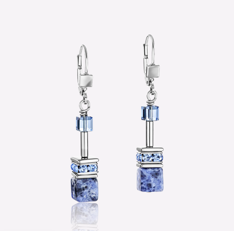 Hematite & Blue Sodalite earrings