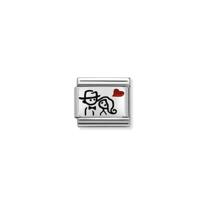 Married couple with heart symbol