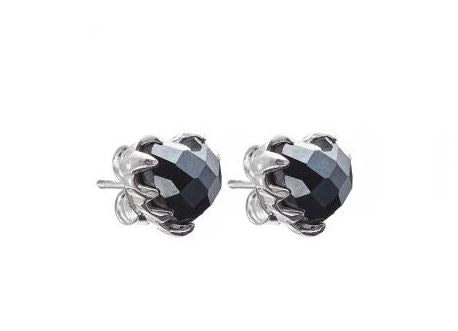 Hematite Love Claw Studs