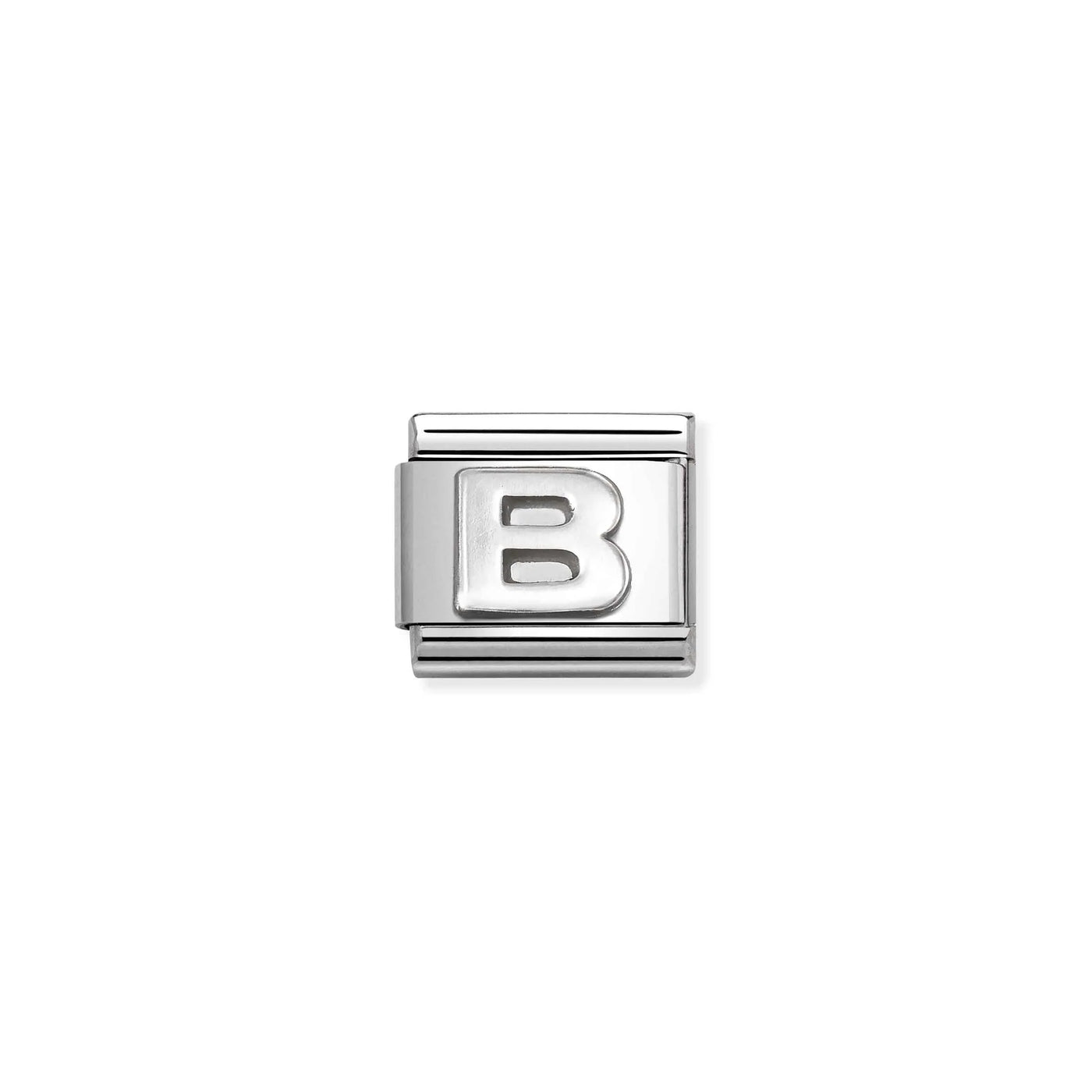 Letter B Silver Charm