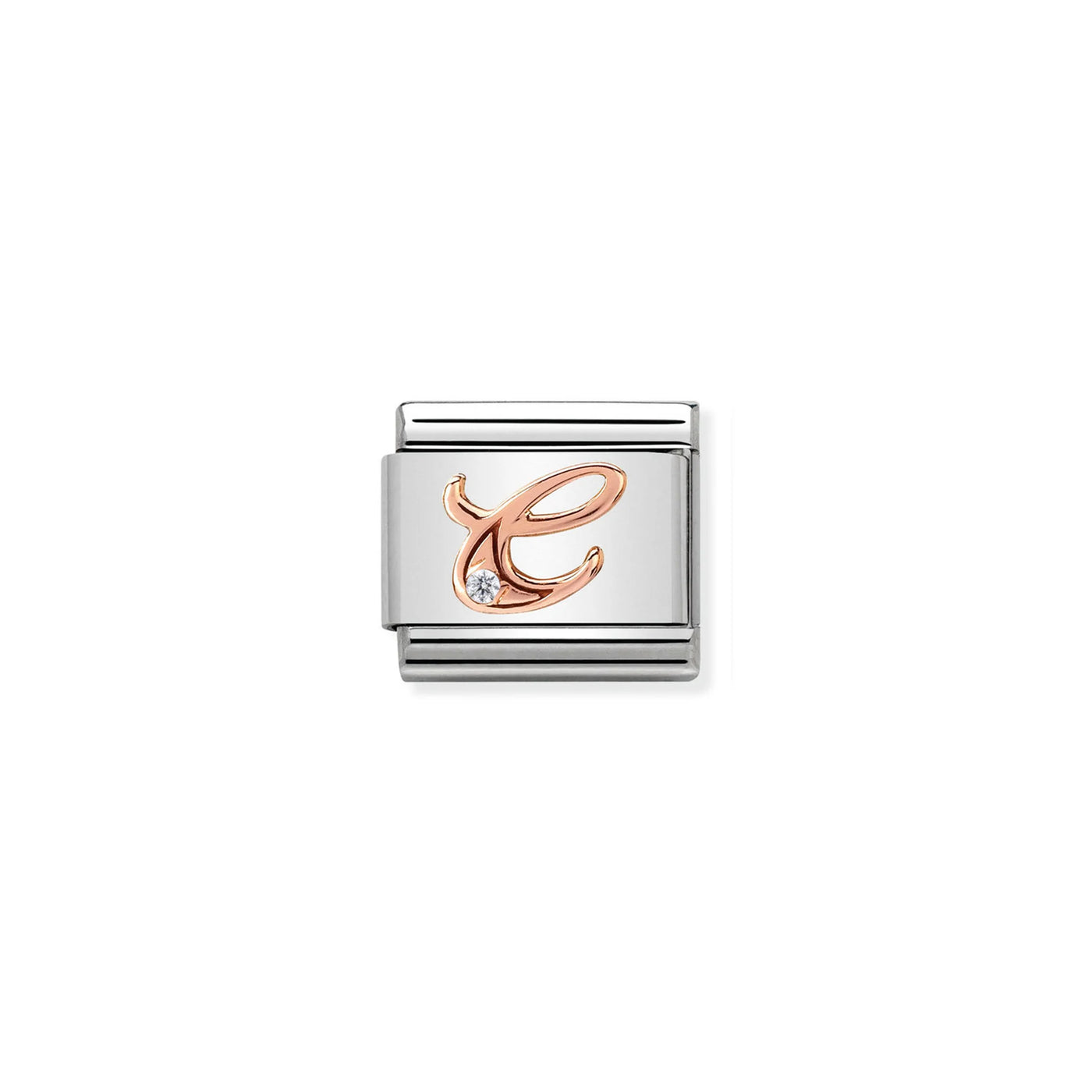 Letter C Rose Gold Charm