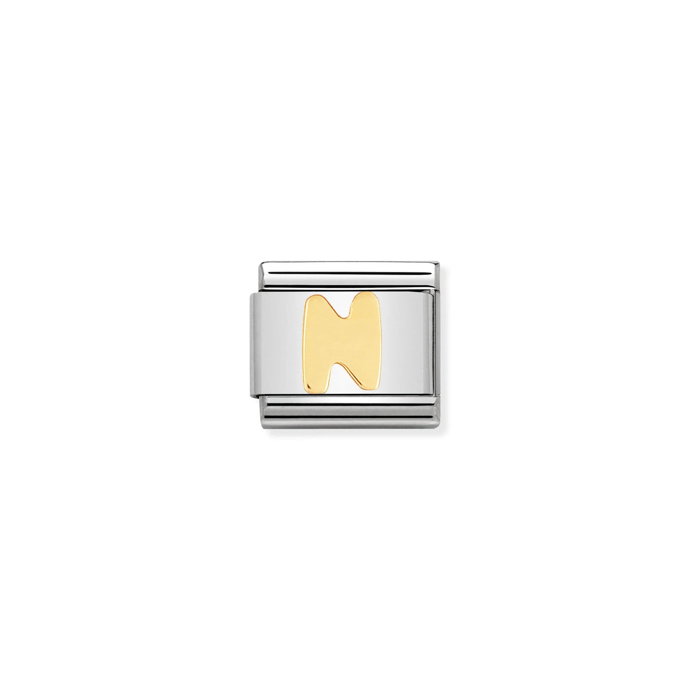 Letter N Gold Charm