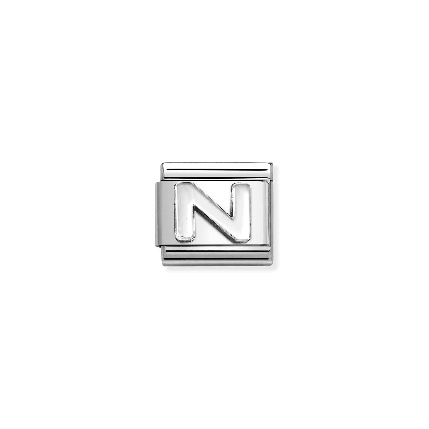 Letter N Silver Charm