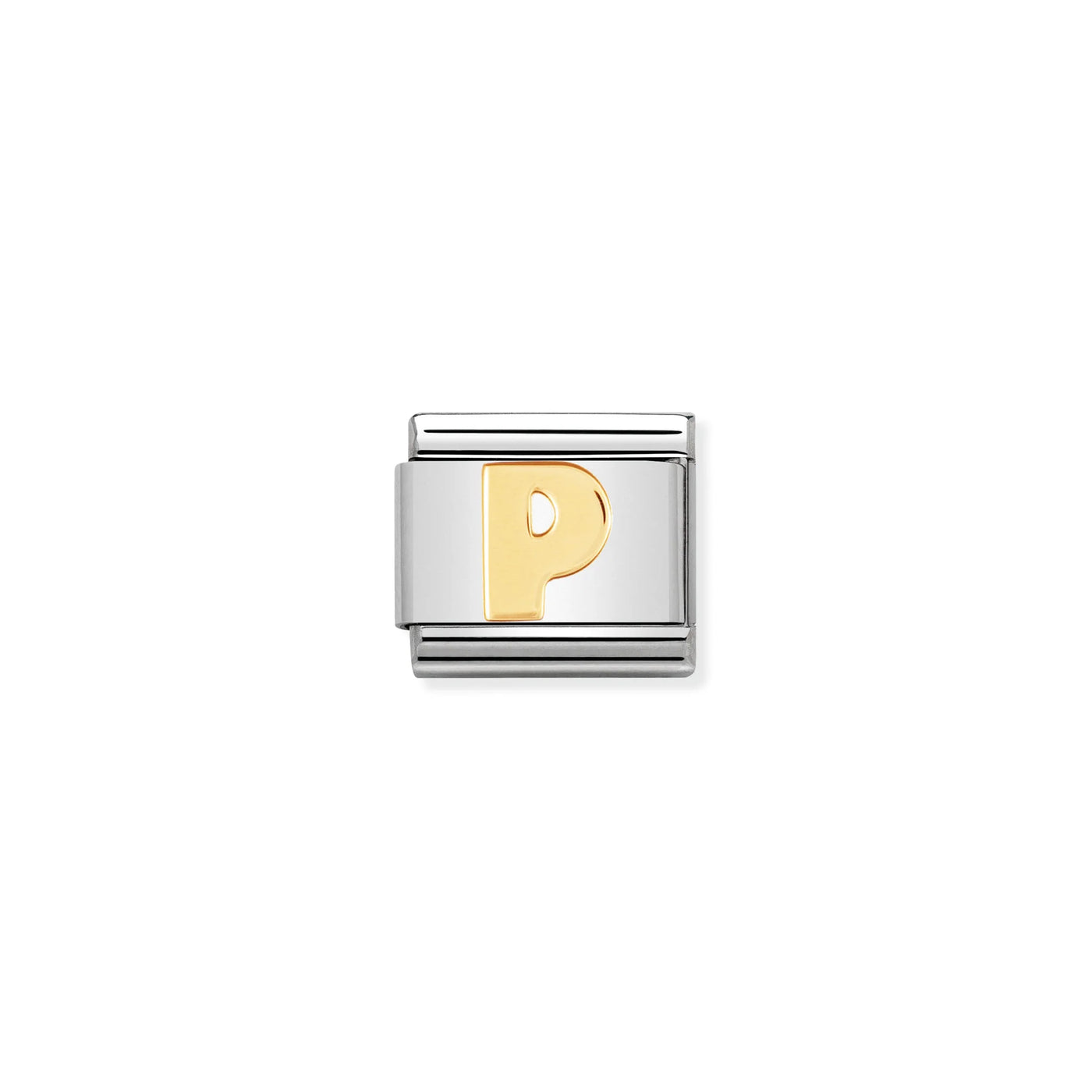 Letter P Gold Charm