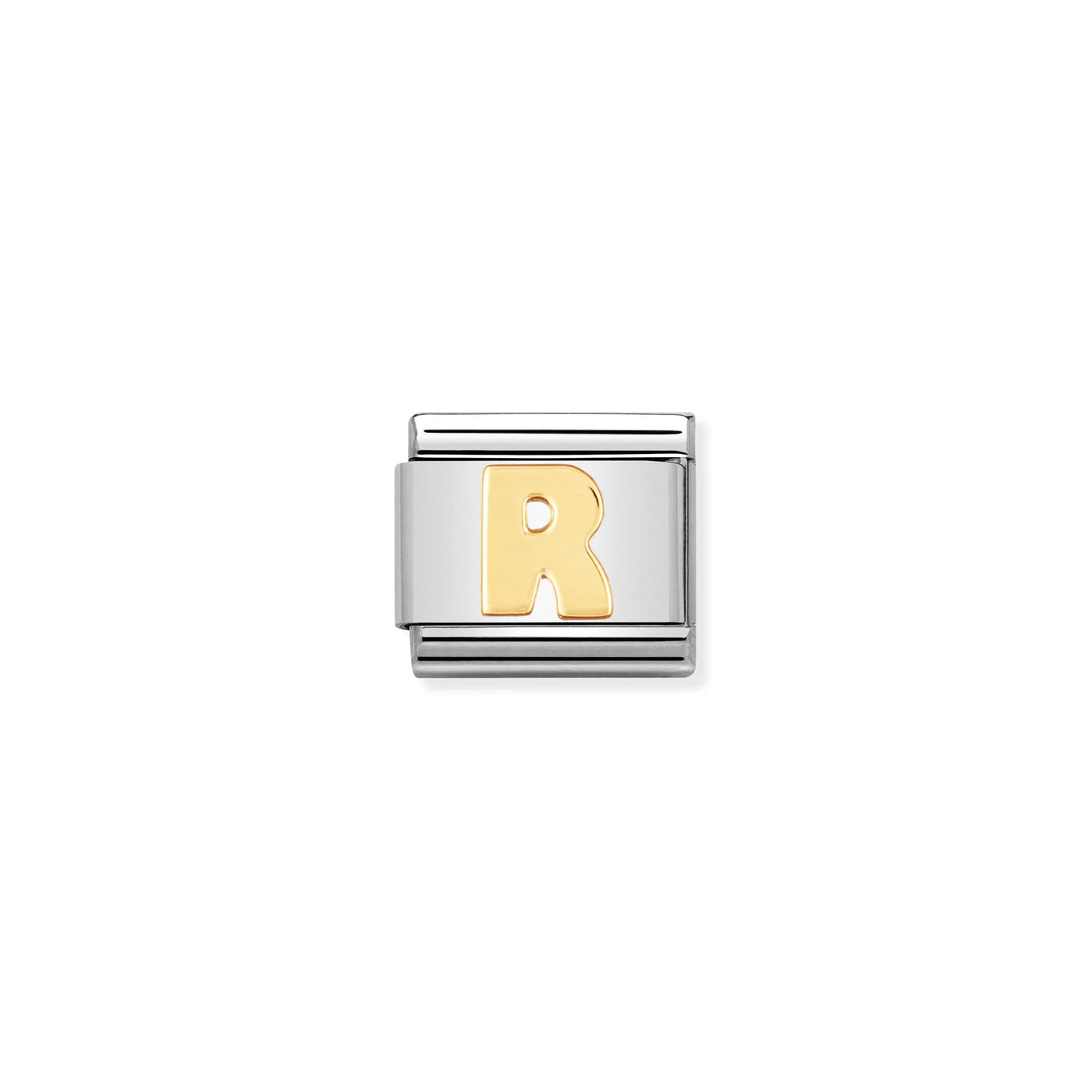 Letter R Gold Charm