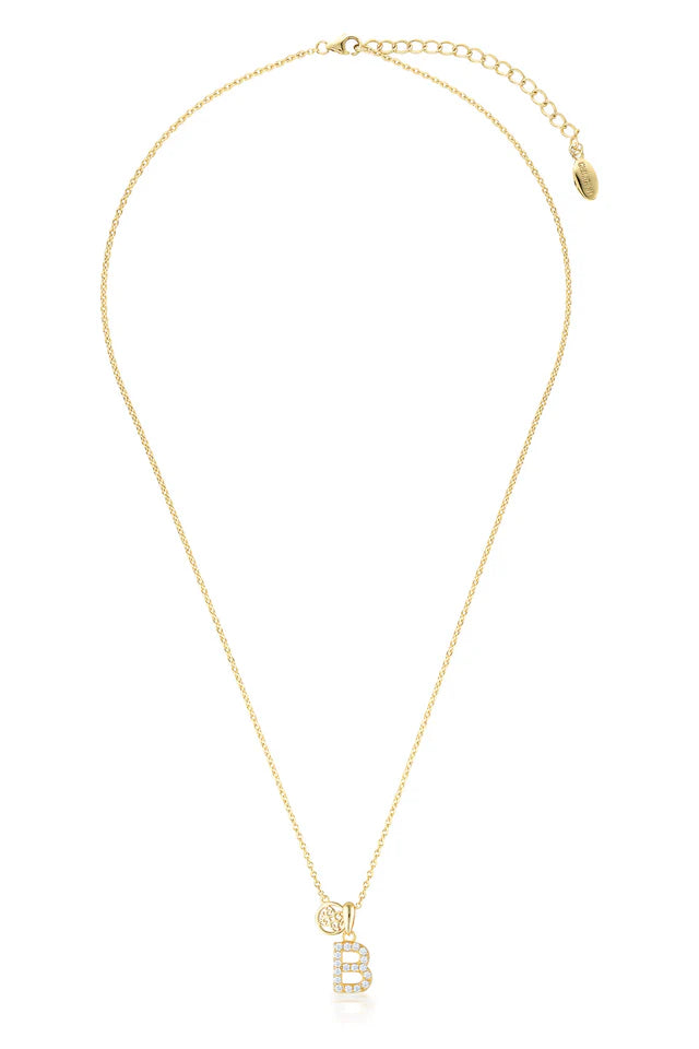 Luxury Letter "B" initial Pendant -SSGP