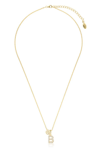 Luxury Letter "B" initial Pendant -SSGP