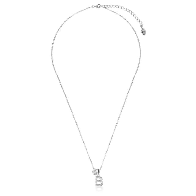 Luxury Letter "B" initial Pendant -SS