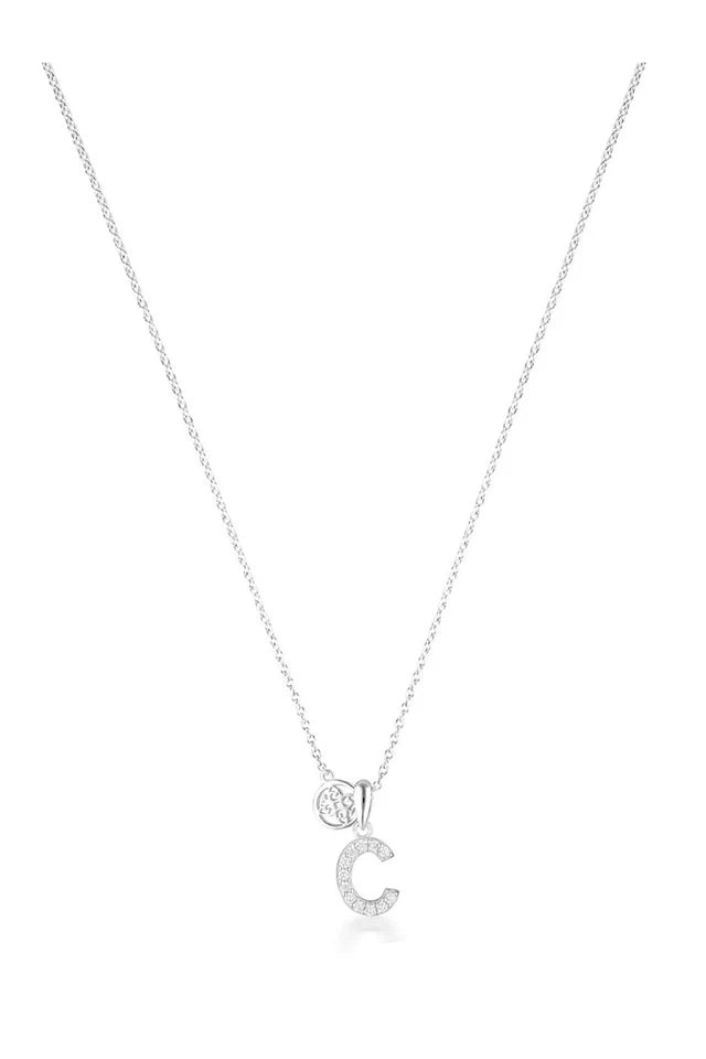 Luxury Letter "C" initial Pendant -SS