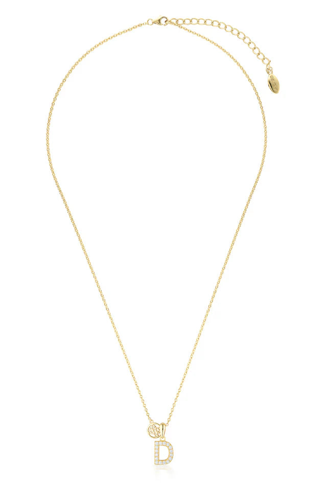 Luxury Letter "D" initial Pendant -SSGP