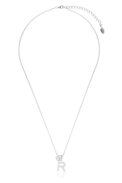 Luxury Letter "R" initial Pendant -SS