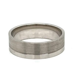 white gold two tone band