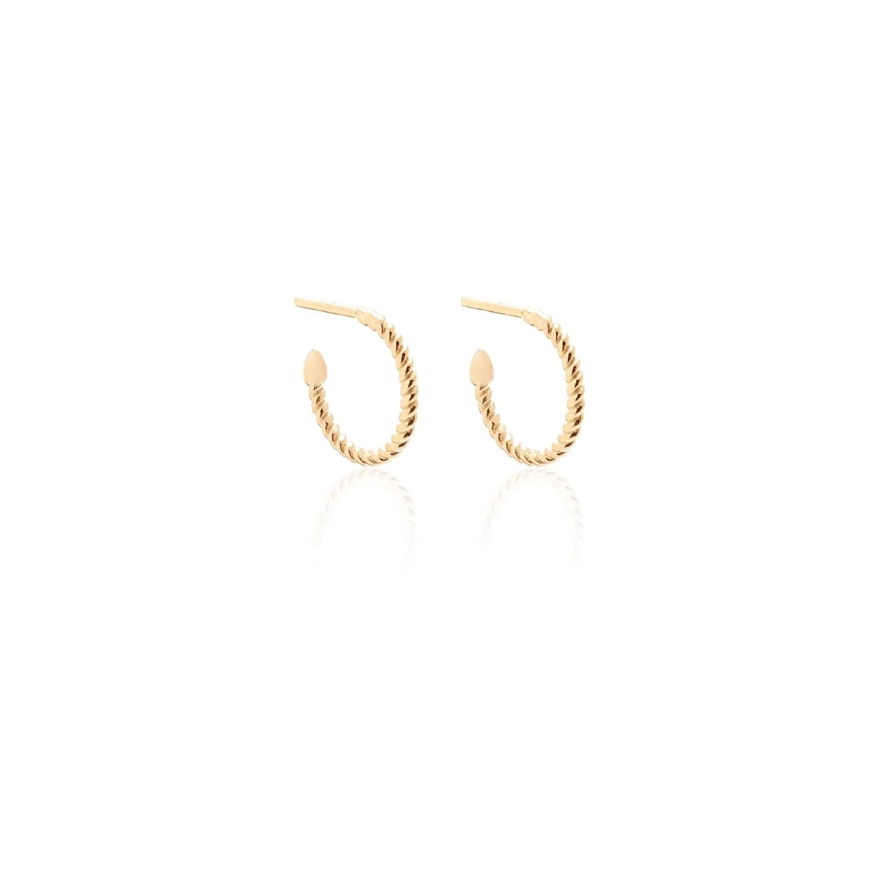 Rope hoop earrings - GP