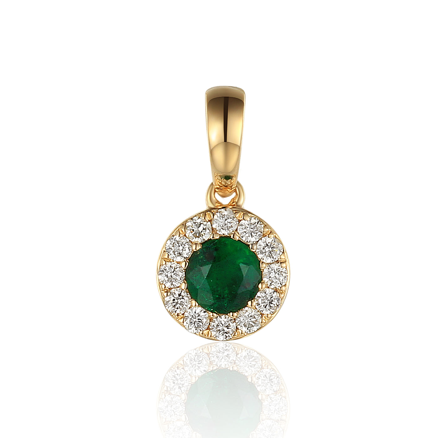 Diamond & Emerald Pendant